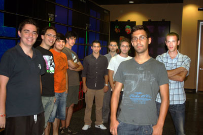 Advanced Computing interns at UT's Visualization Laboratory