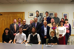 Portuguese Ambassador Nuno Brito with students and professors from CoLab program